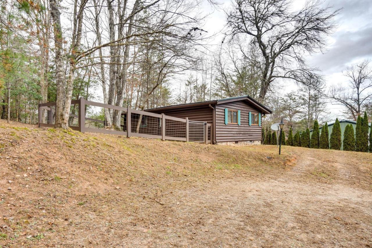Peaceful Warne Cabin Fenced Yard And Screened Porch Brasstown Kültér fotó